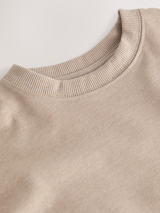 Brown Natural Relaxed Fit Short Sleeve T-Shirt (3-16yrs)