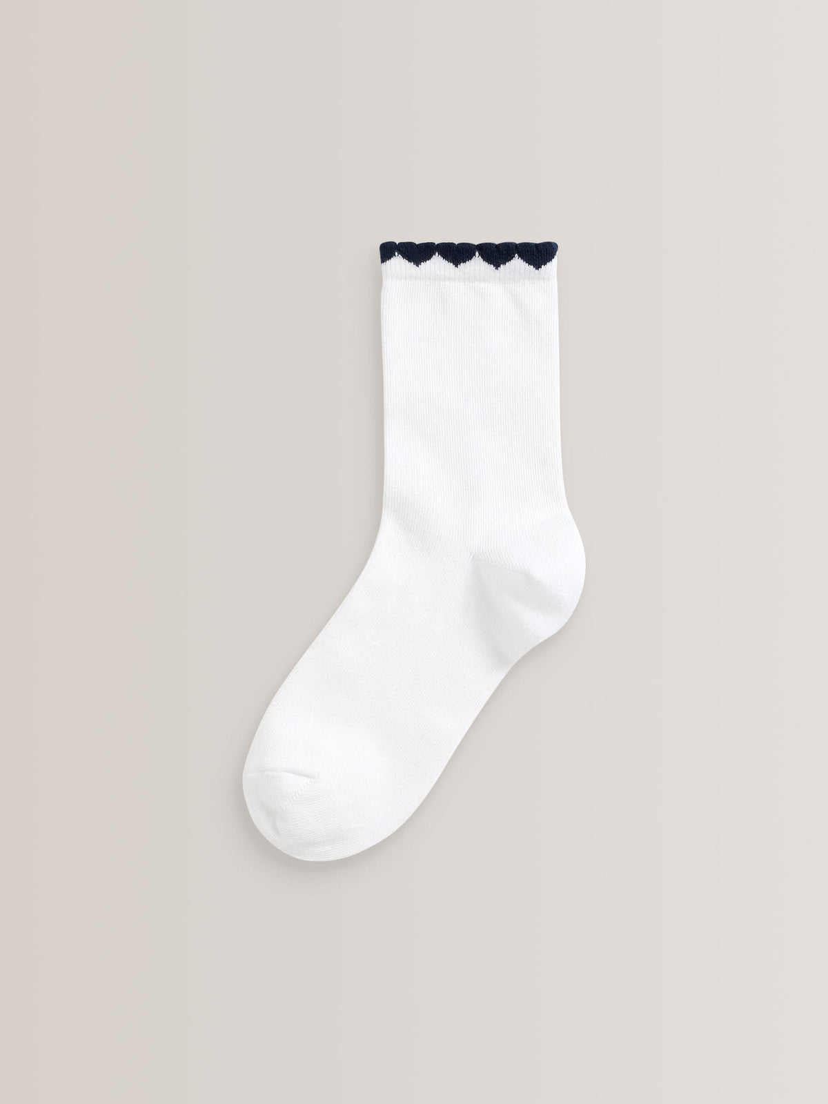 Navy 5 Pack Cotton Rich Gingham Ankle School Socks