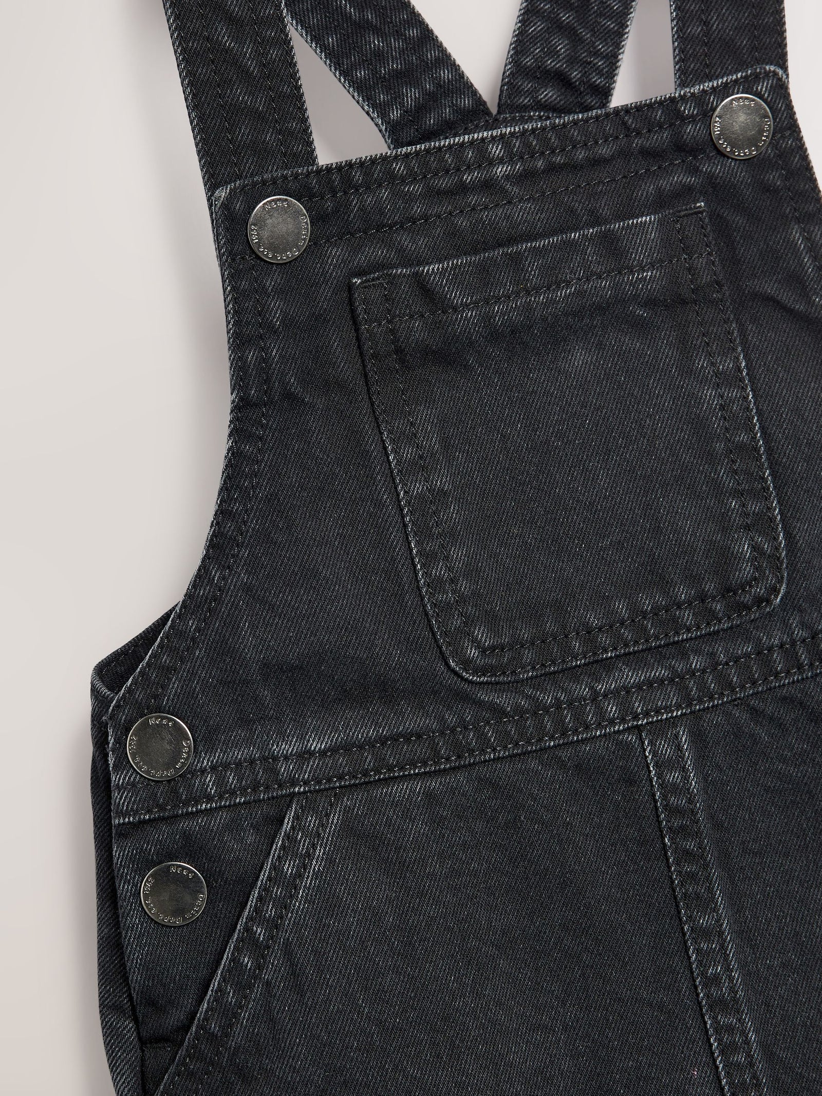 Black Denim Pinafore Dress (3mths-8yrs)