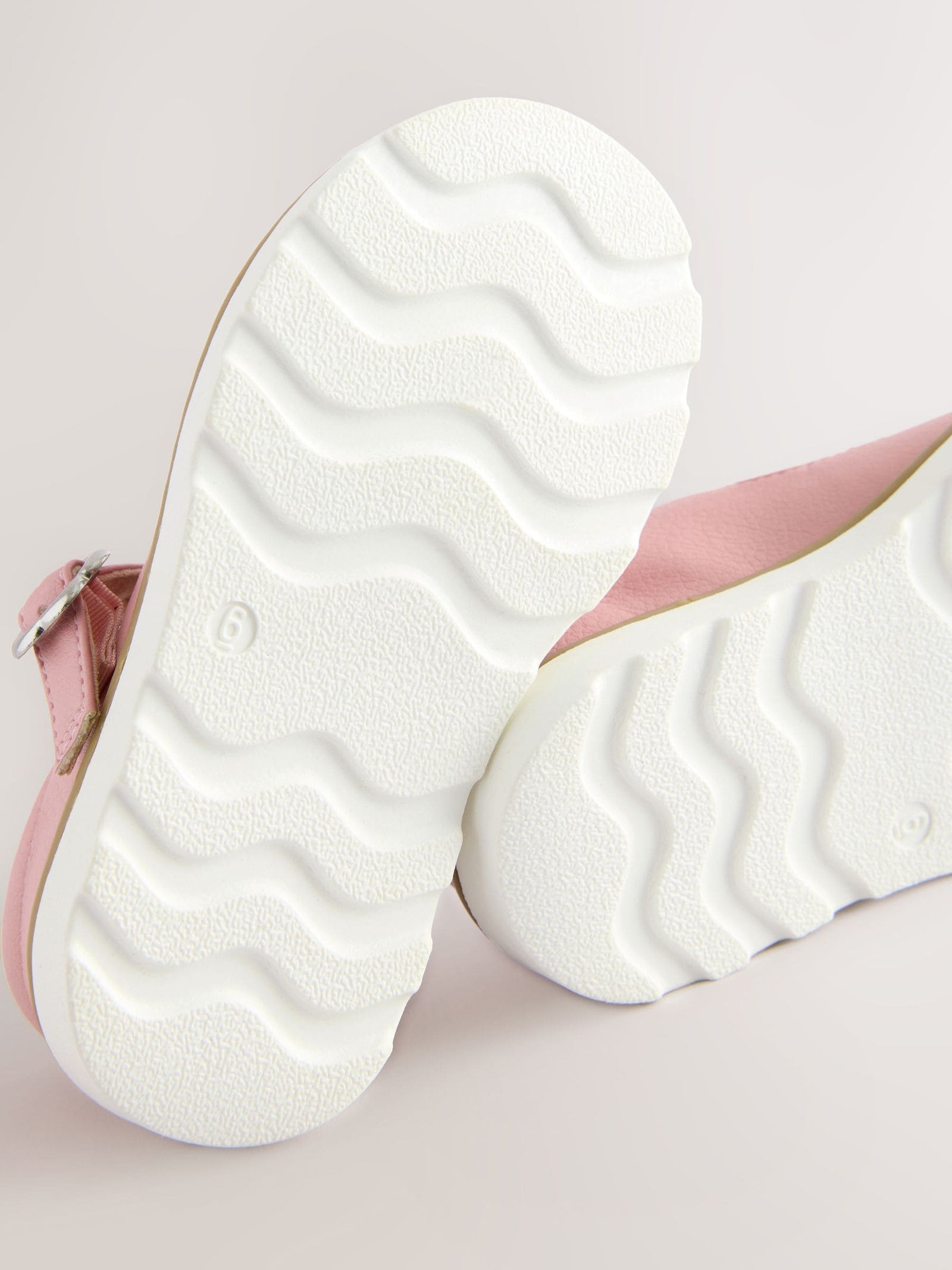 Pink Wide Fit (G) T-Bar Shoes