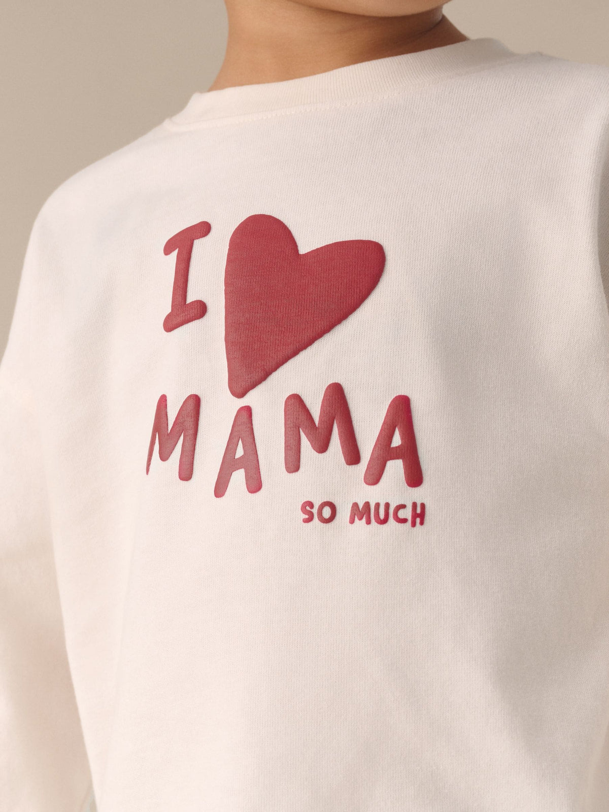 Ecru White Mama Long Sleeve Slogan Top (3mths-7yrs)