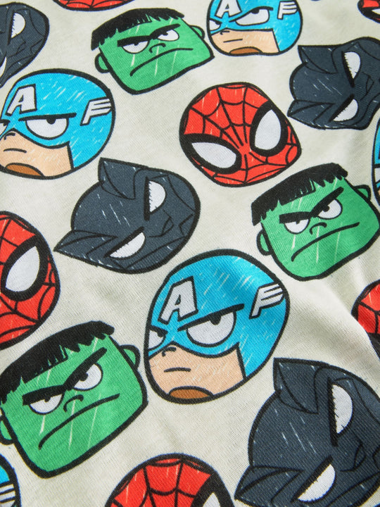 Multi Marvel 100% Cotton Vests 3 Pack (1.5-12yrs)