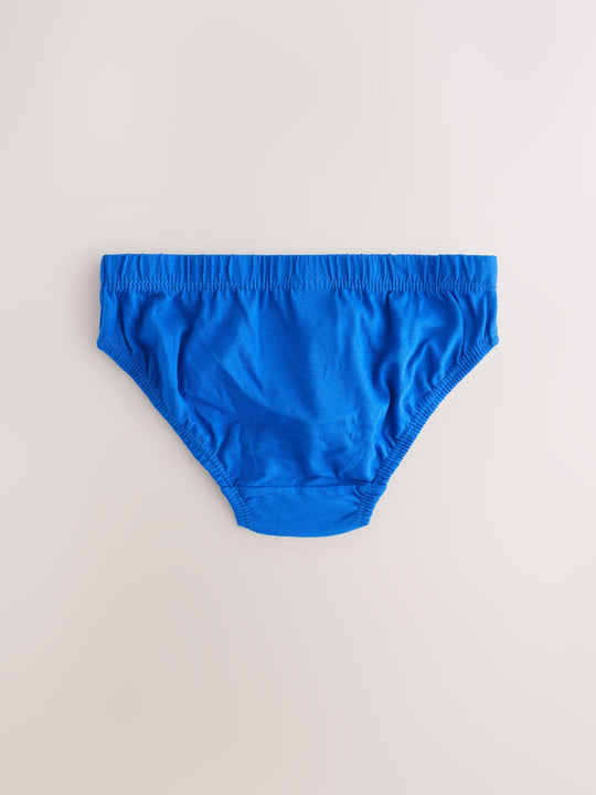 Tonal Blue 100% Cotton Briefs 10 Pack (1.5-16yrs)
