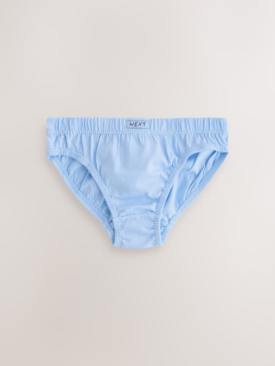 Tonal Blue 100% Cotton Briefs 10 Pack (1.5-16yrs)