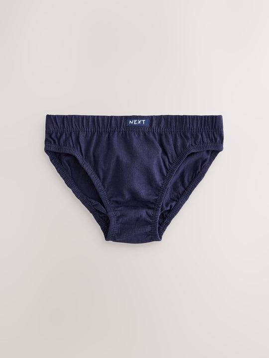 Tonal Blue 100% Cotton Briefs 10 Pack (1.5-16yrs)