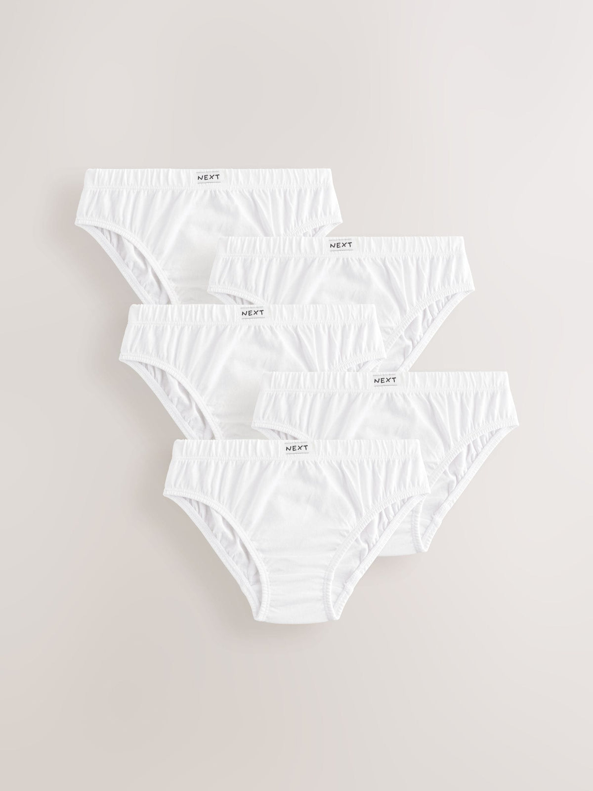 White Briefs 5 Pack (1.5-16yrs)