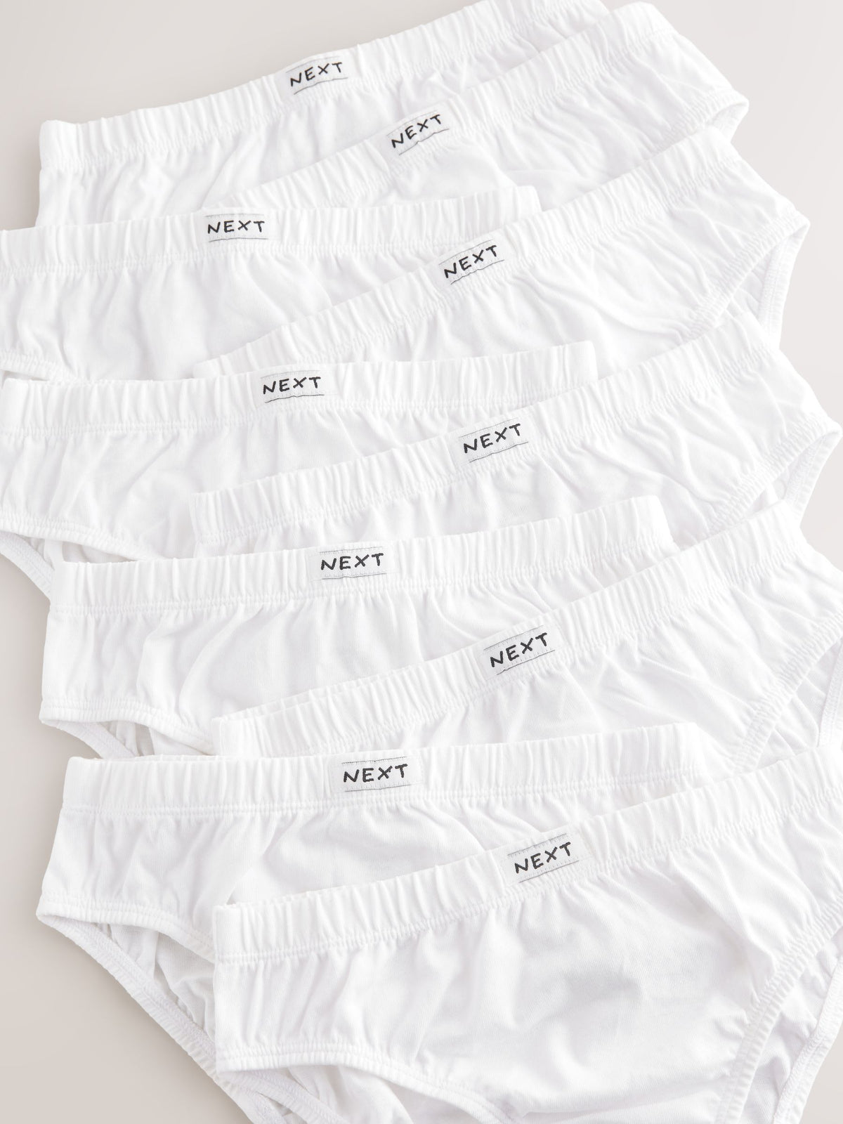 White 100% Cotton Briefs 10 Pack (1.5-16yrs)