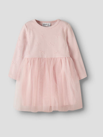 Name It Pink Bow Emroidered Tulle Ballerina Dress