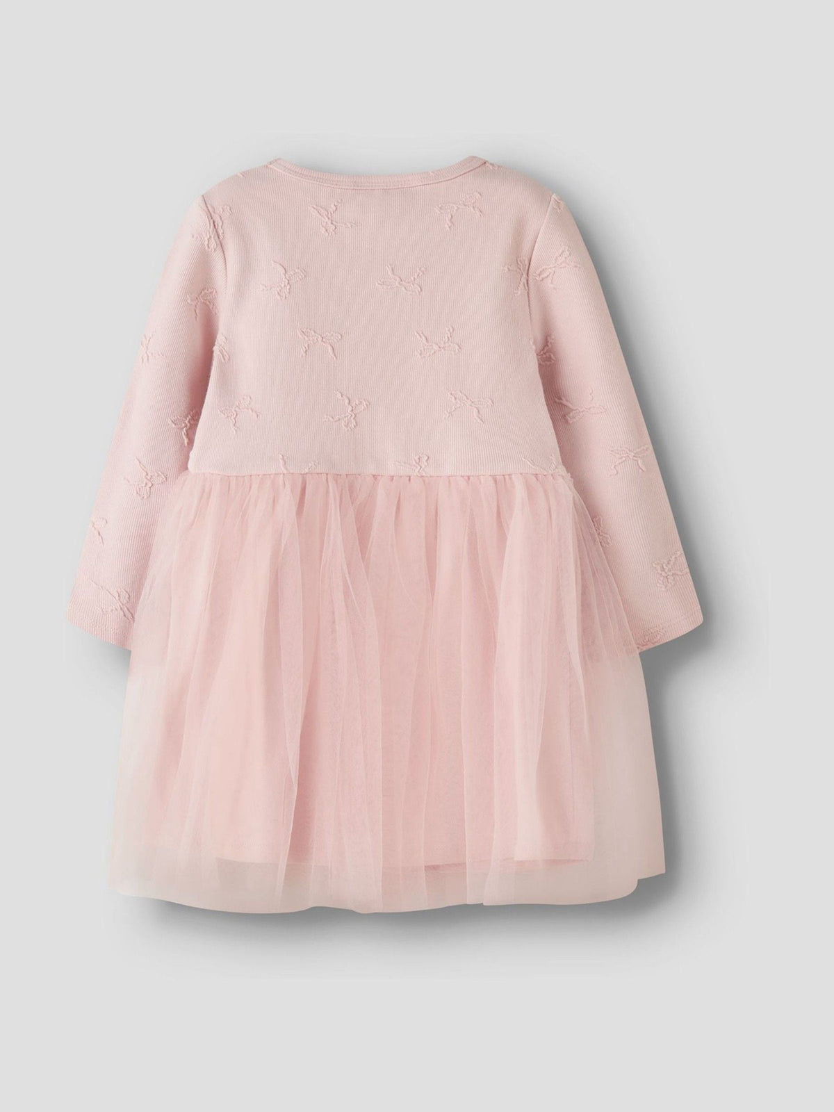 Name It Pink Bow Emroidered Tulle Ballerina Dress