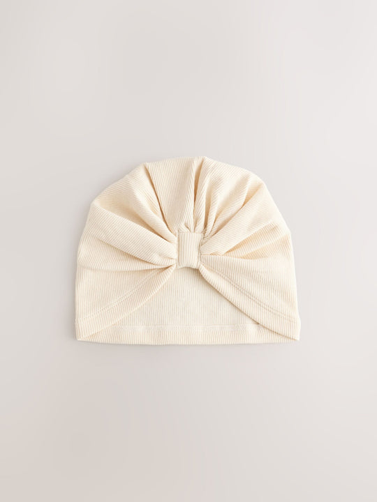 Neutral 2 Pack Baby Turbans (0-18mths)