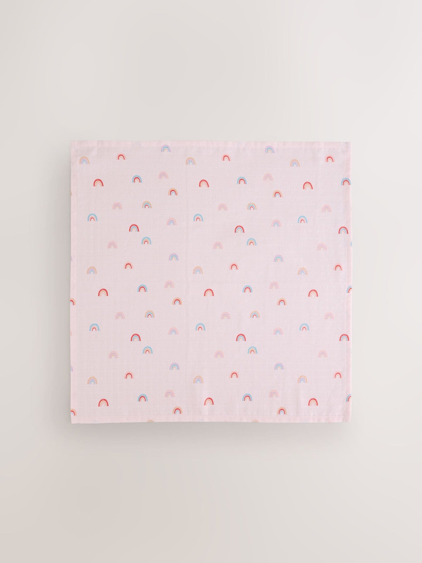 Pink Rainbow Baby Muslin Cloths 4 Pack