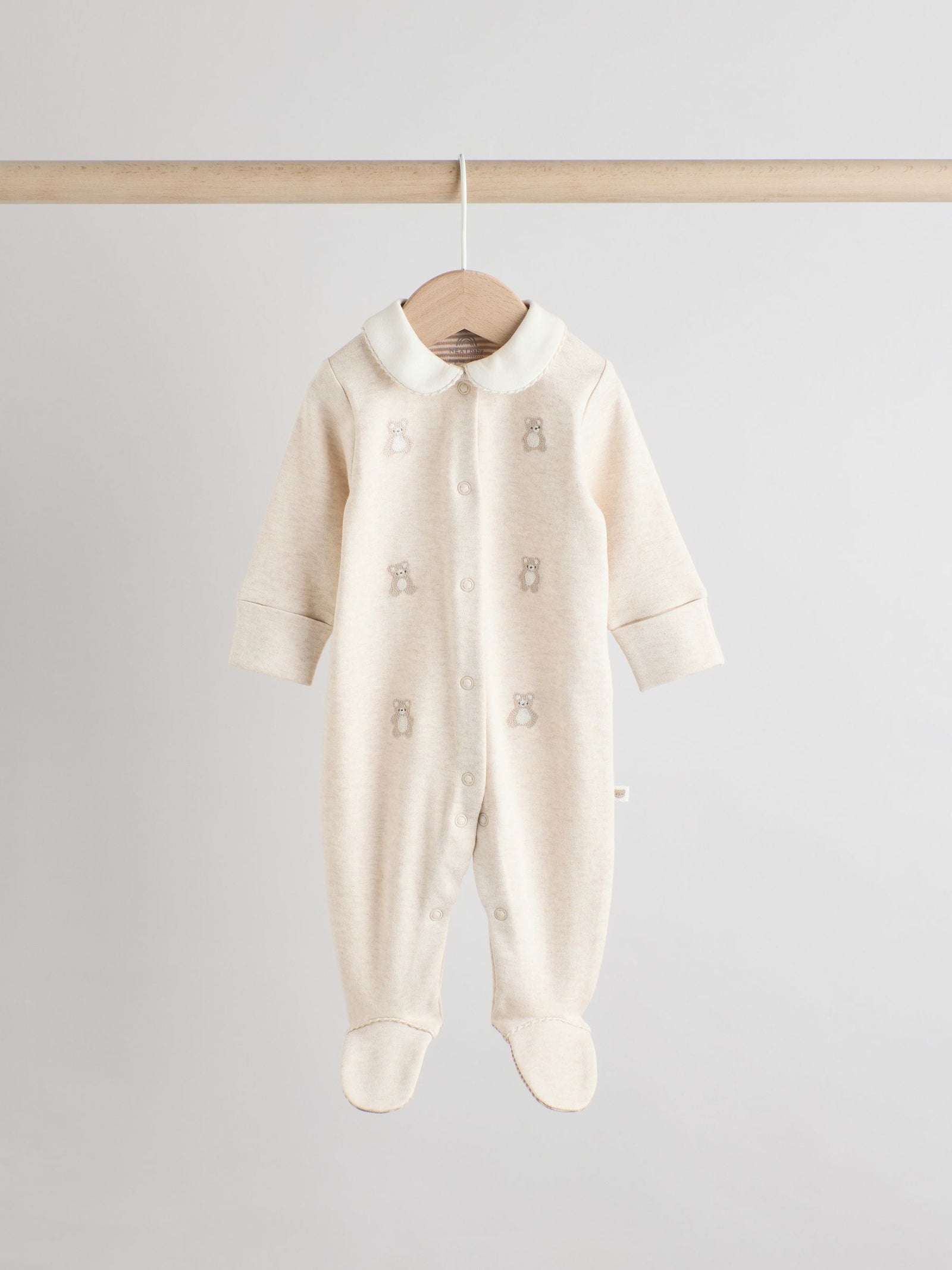Neutral Baby Sleepsuits 3 Pack (0-2yrs)