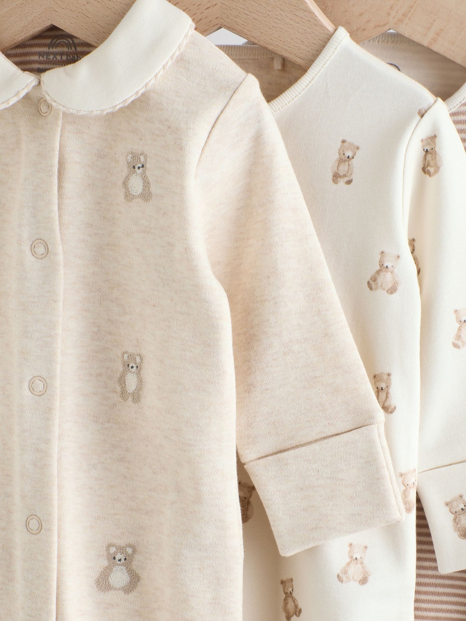 Neutral Baby Sleepsuits 3 Pack (0-2yrs)