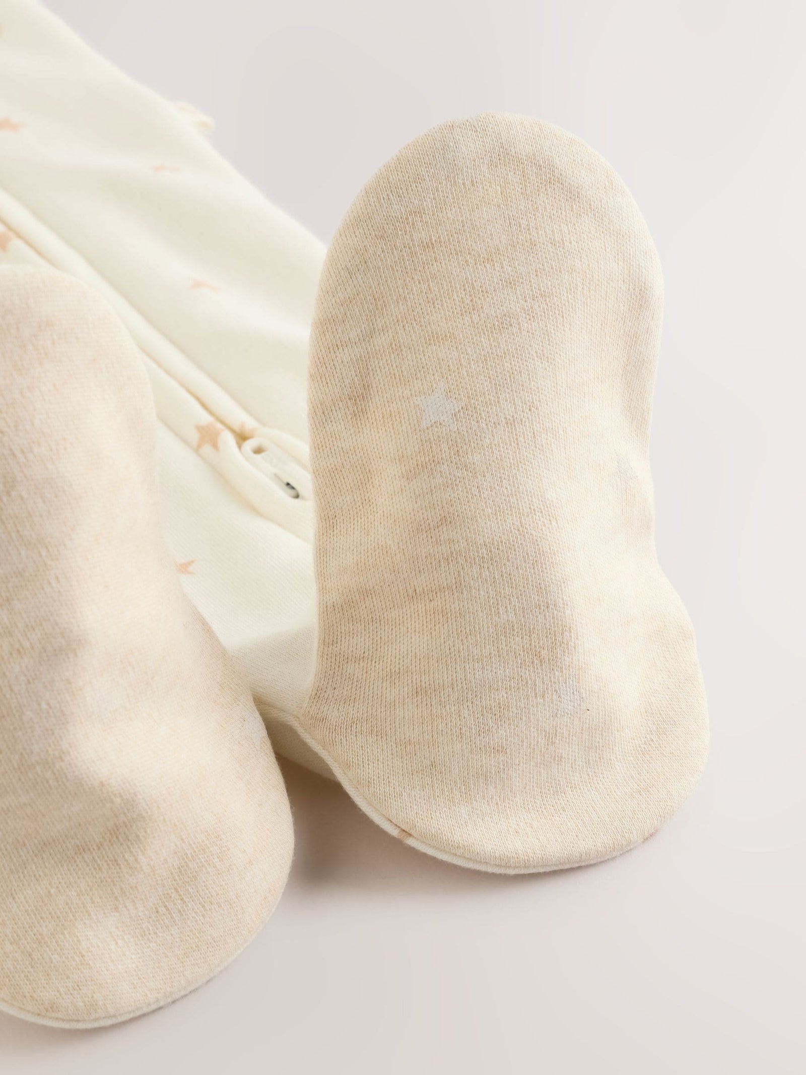 Ecru I Love My Mummy Two Way Zip Baby Sleepsuit (immediate)