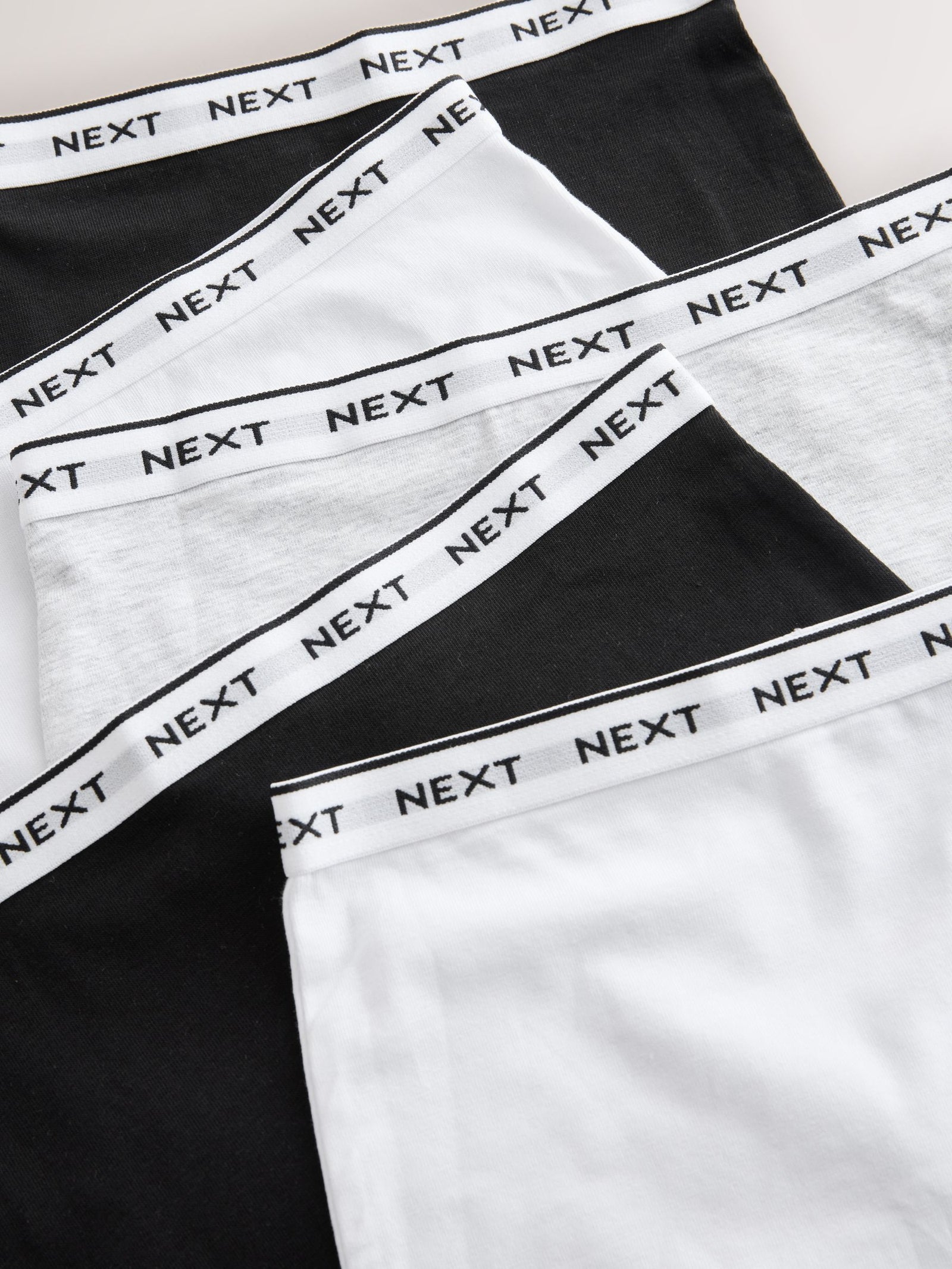 Black/Grey/White Short Briefs 5 Pack (2-16yrs)