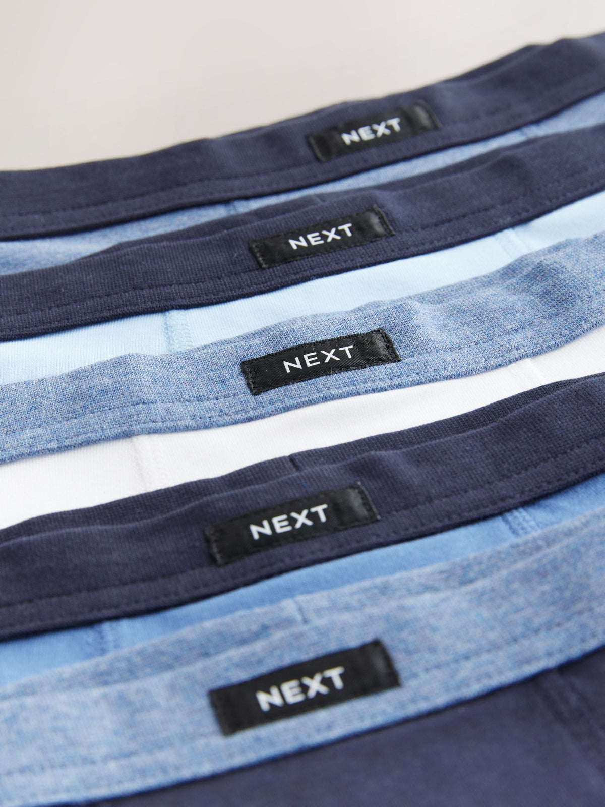 Blue Soft Waistband Trunks 5 Pack (1.5-16yrs)