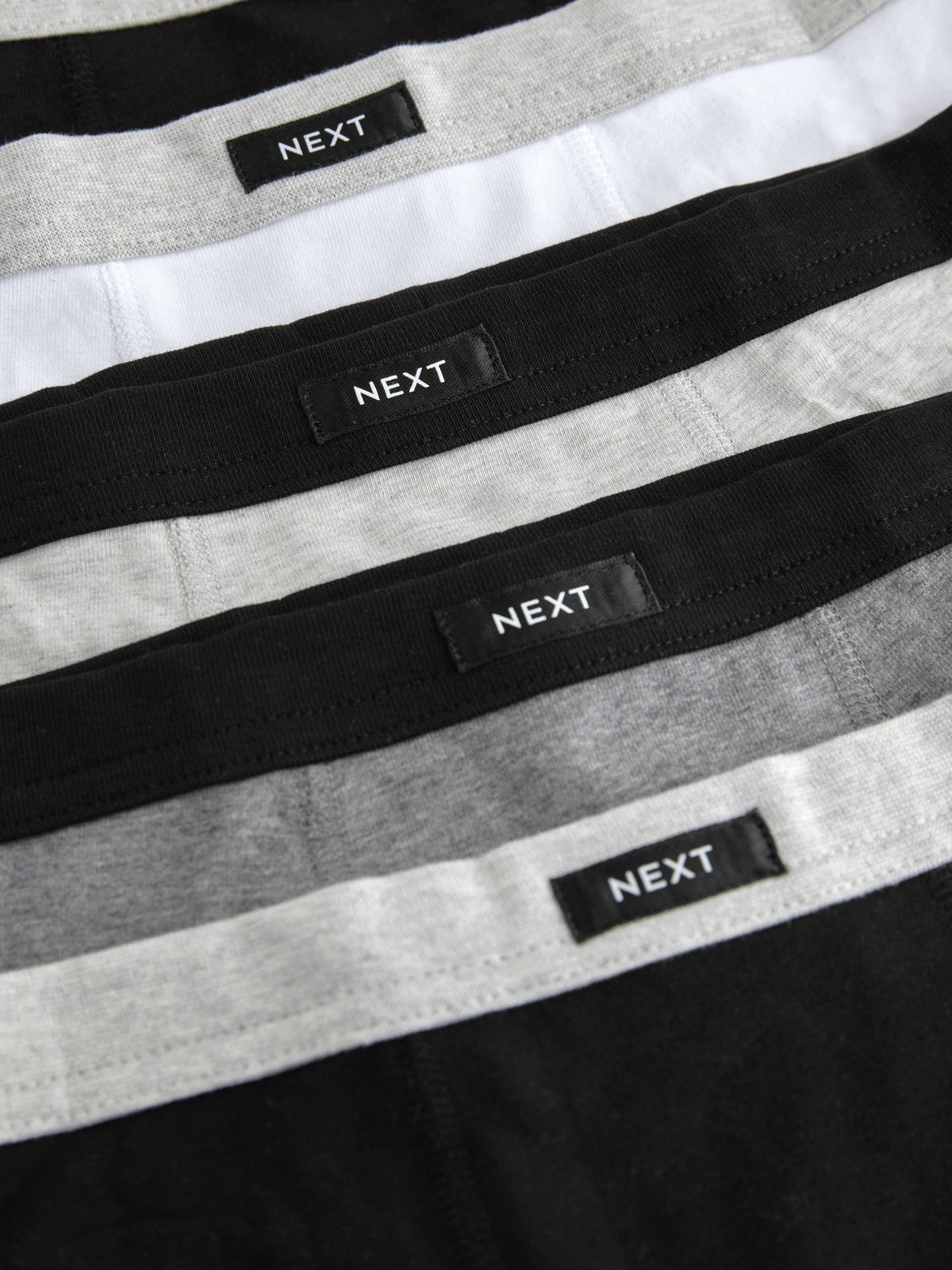 Grey Soft Waistband Trunks 5 Pack (1.5-16yrs)