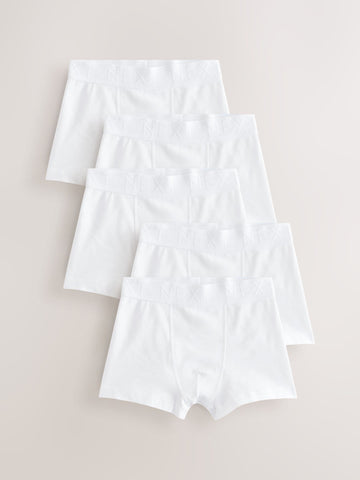 White Trunks 5 Pack (1.5-16yrs)
