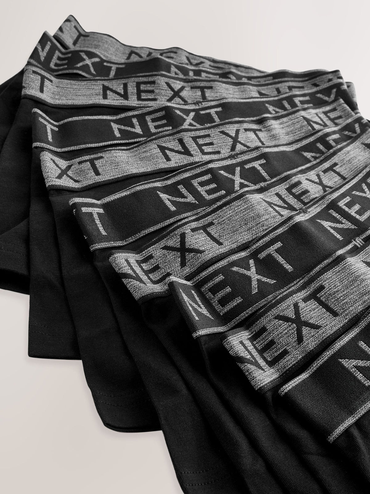 Black with Grey Waistband Trunks 10 Pack (1.5-16yrs)