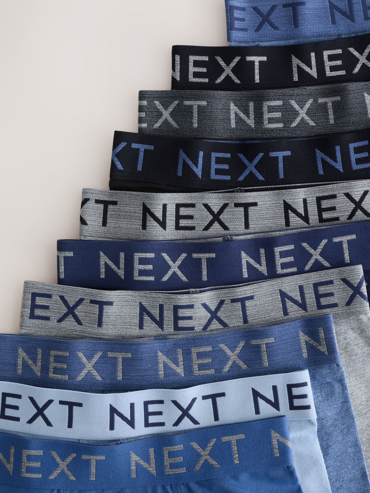 Blue/Grey Trunks 10 Pack (1.5-16yrs)
