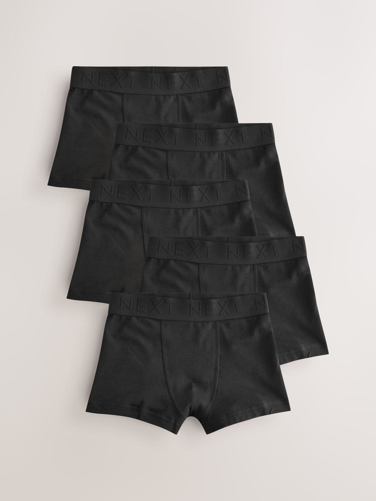 Black Waistband Trunks 5 Pack (1.5-16yrs)