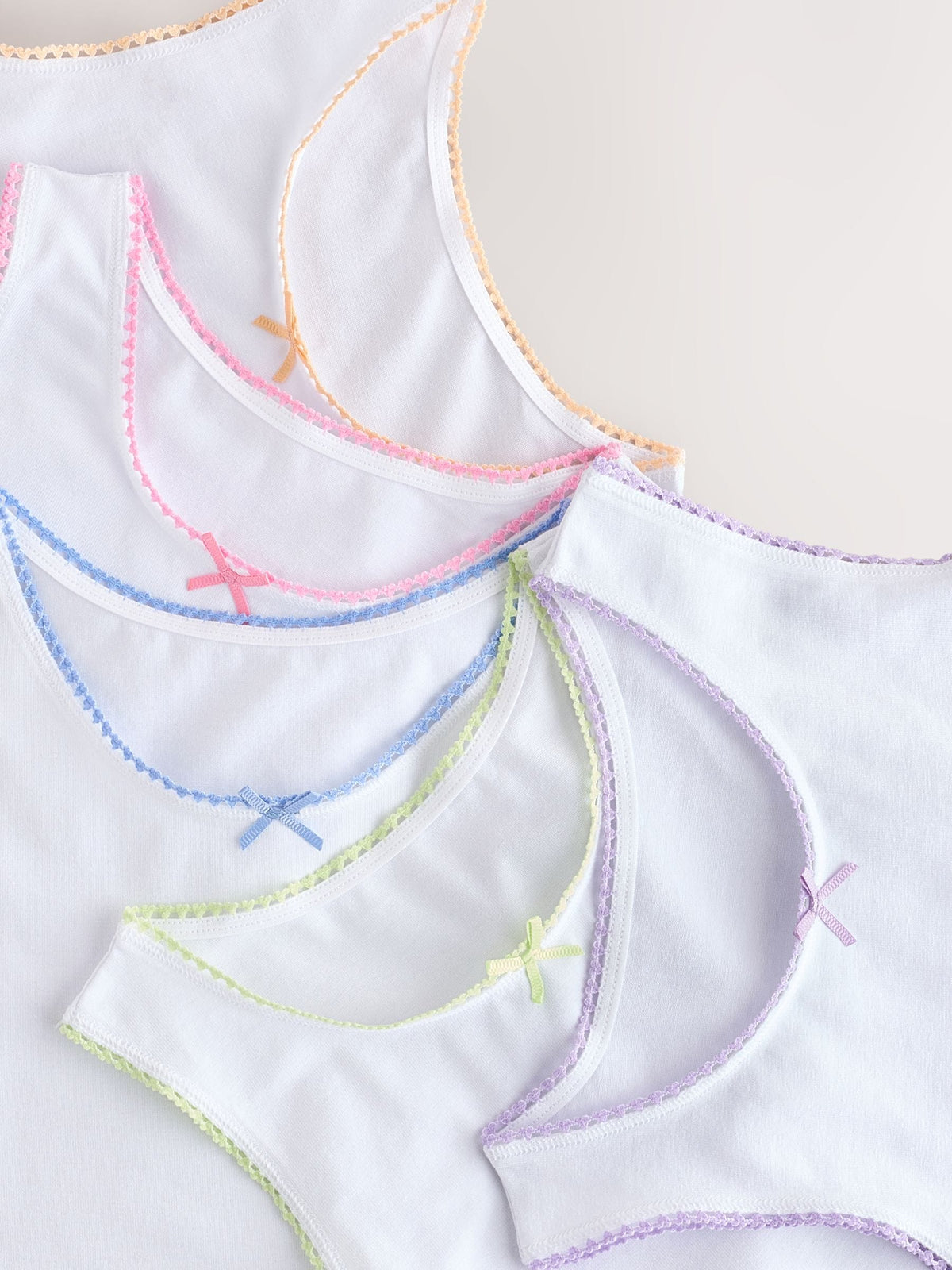 White Vests 5 Pack (1.5-16yrs)