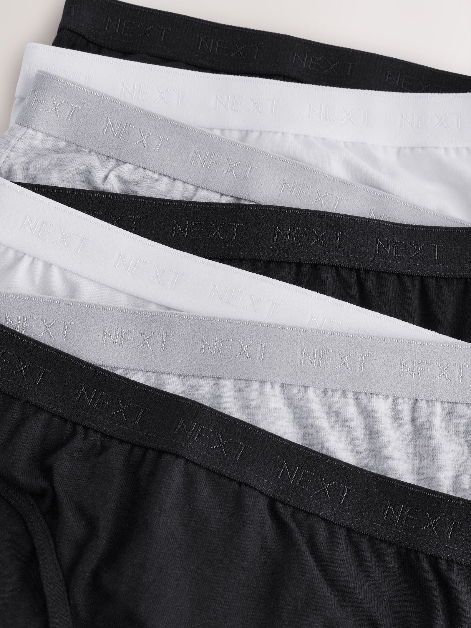 Black/White/Grey Bikini Briefs 7 Pack (5-16yrs)