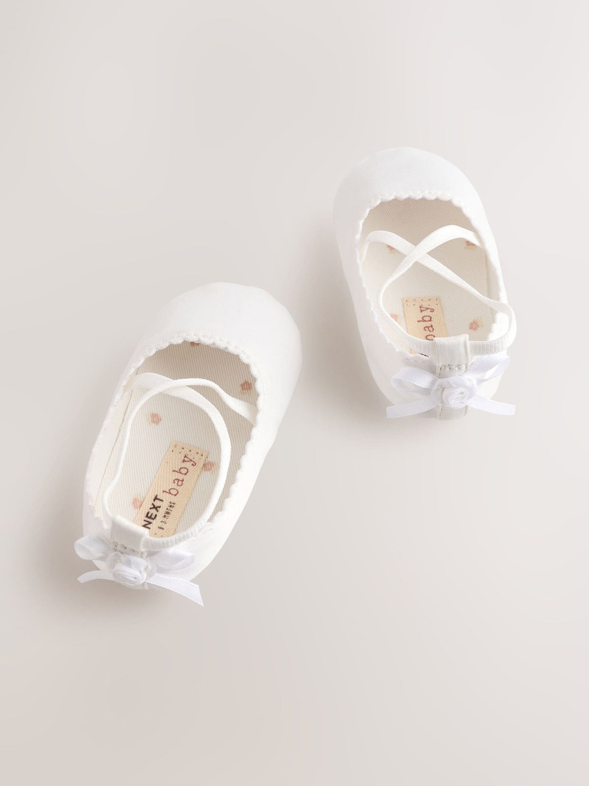 White Bow Occassion Shoes (0-24mths)