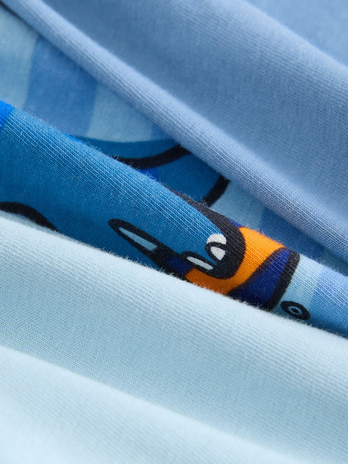 Orange/Navy Dinosaur Oversized Pyjamas 3 Pack (9mths-8yrs)