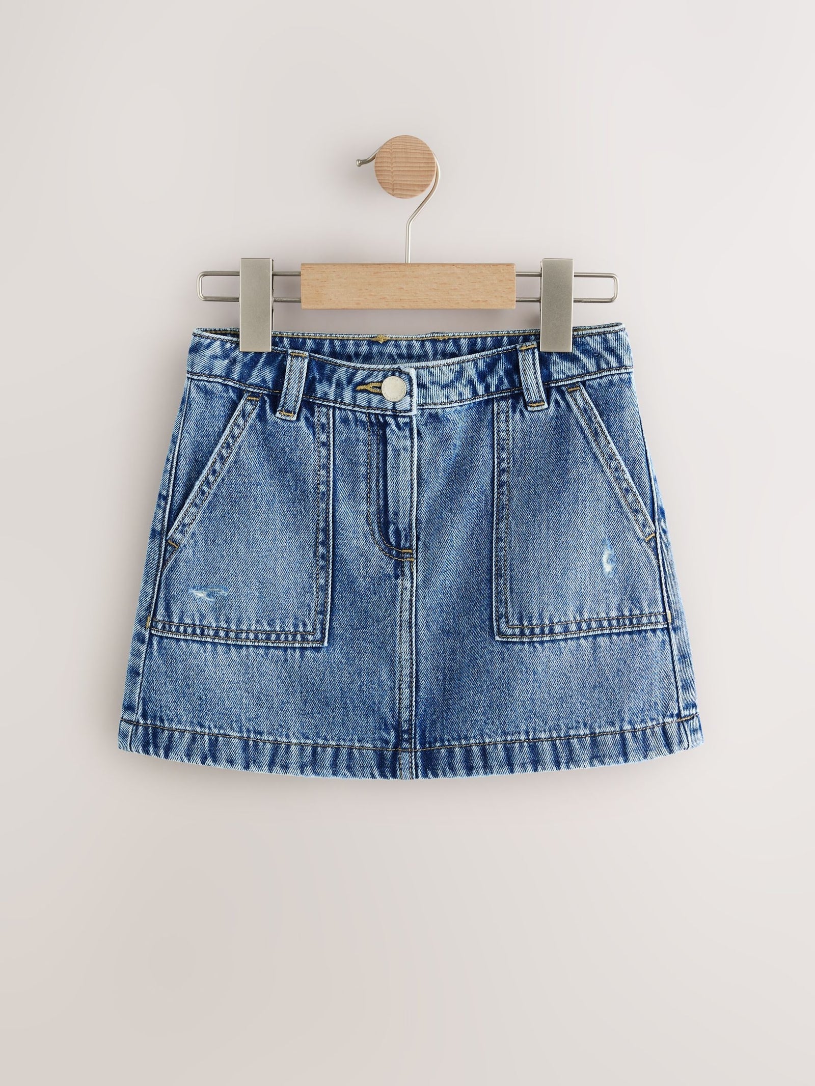 Mid Blue Denim Skirt (3-16yrs)