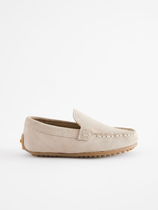 Natural Stone Wide Fit (G) Suede Slip-Ons Loafer Shoes