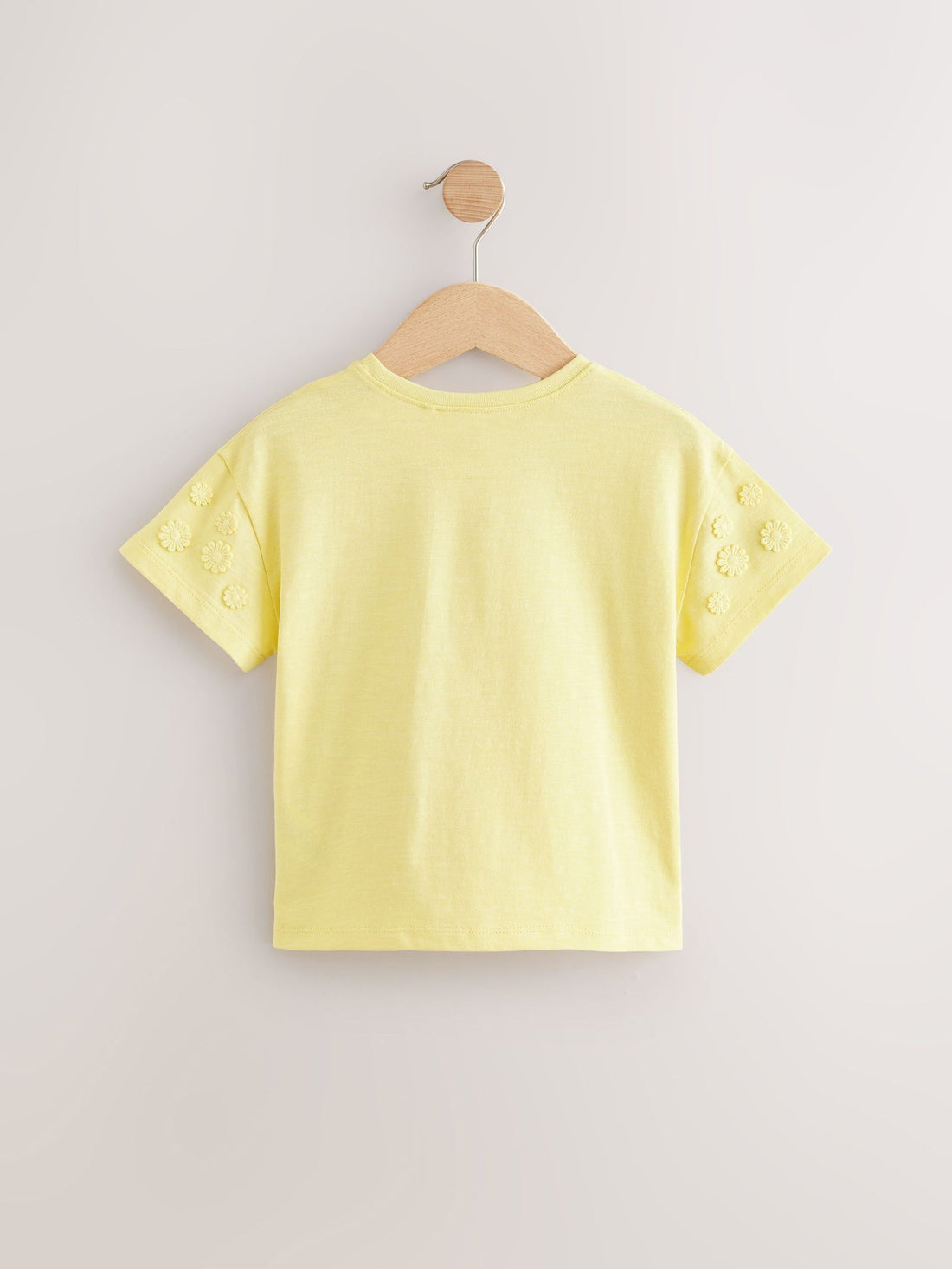 Yellow 100% Cotton Daisy Short Sleeve T-Shirt (3mths-7yrs)