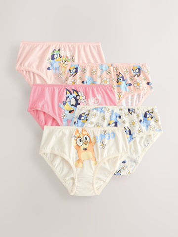 Pink Bluey Briefs 5 Pack