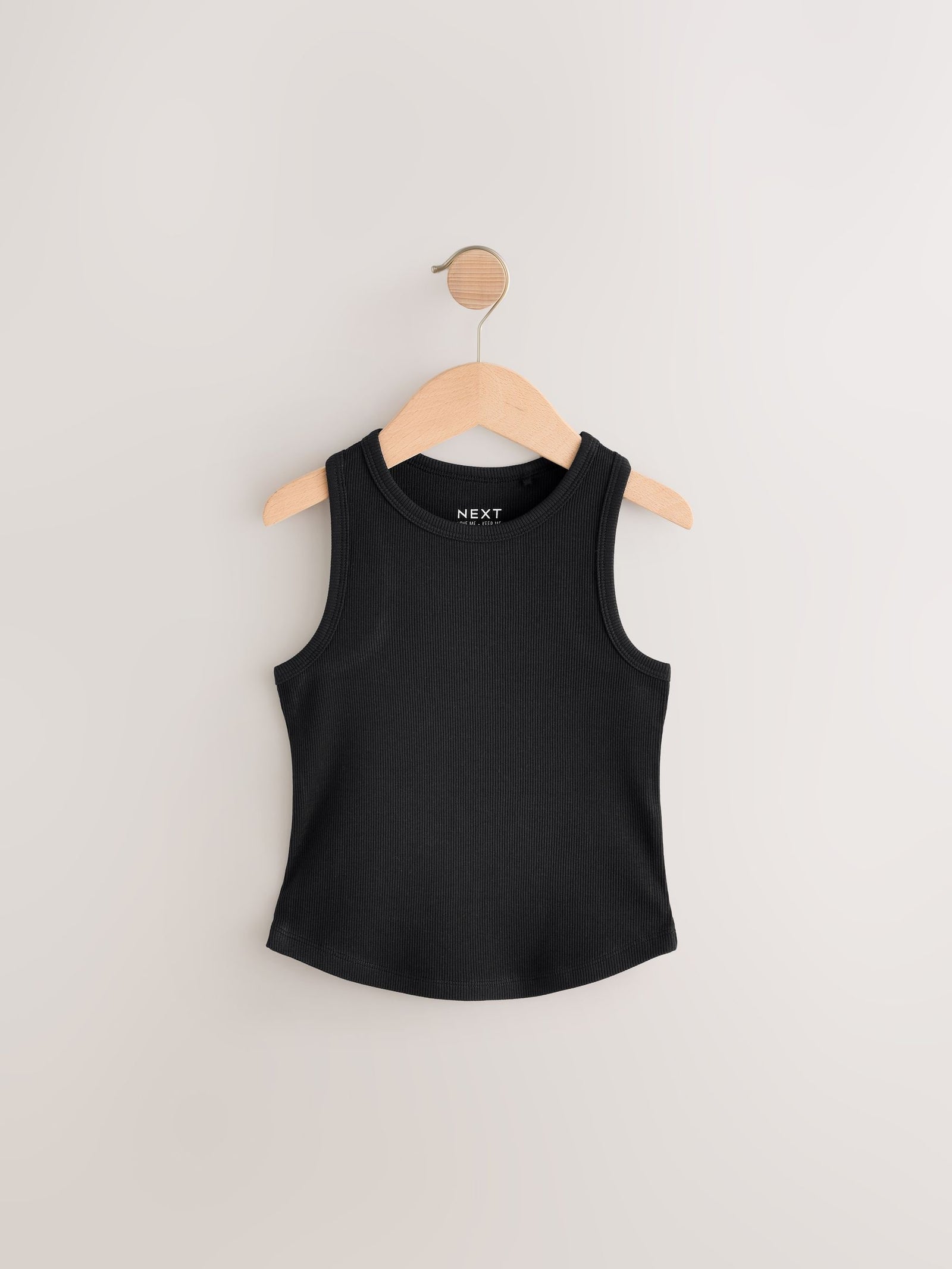 Black/White/Grey Rib Vest 3 Pack (3-16yrs)