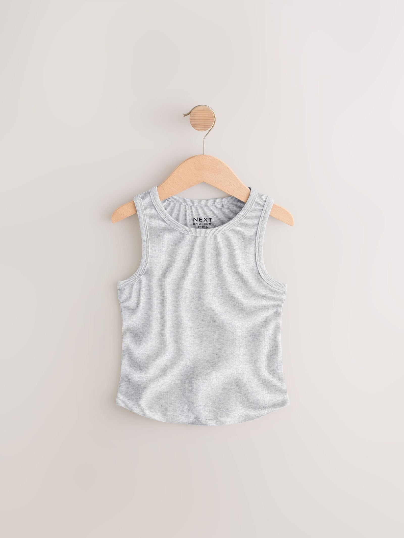 Black/White/Grey Rib Vest 3 Pack (3-16yrs)