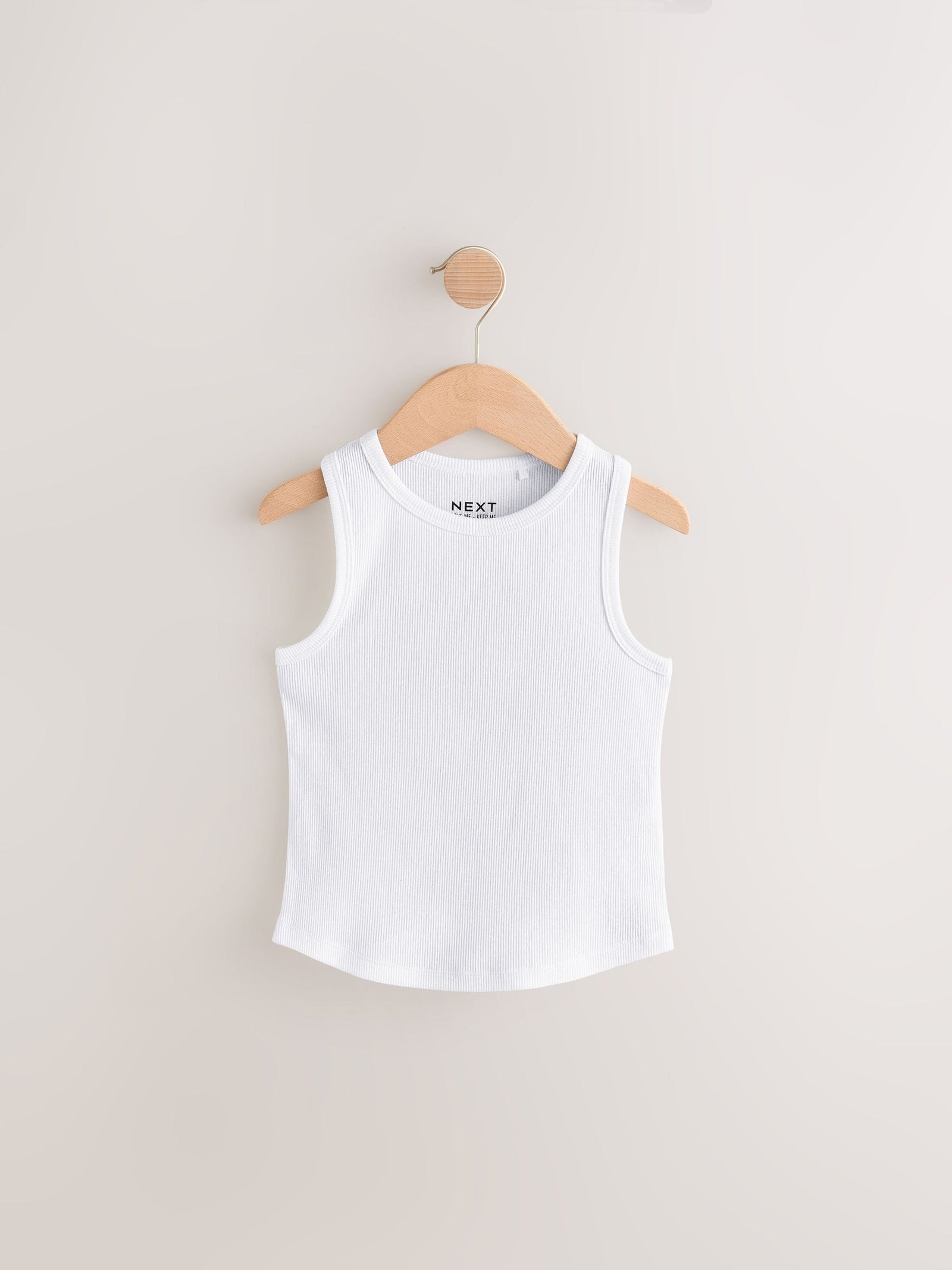 Black/White/Grey Rib Vest 3 Pack (3-16yrs)