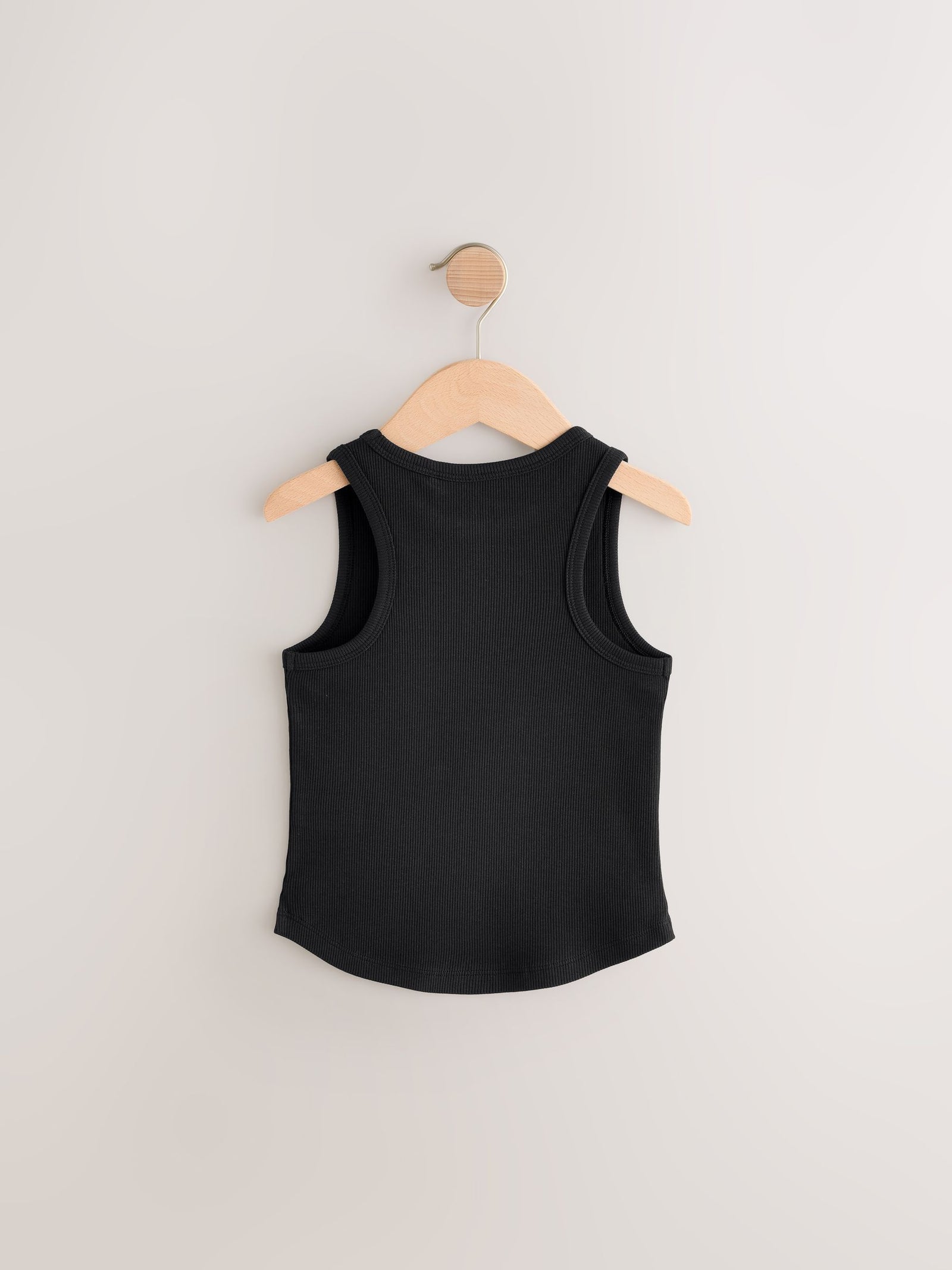 Black/White/Grey Rib Vest 3 Pack (3-16yrs)