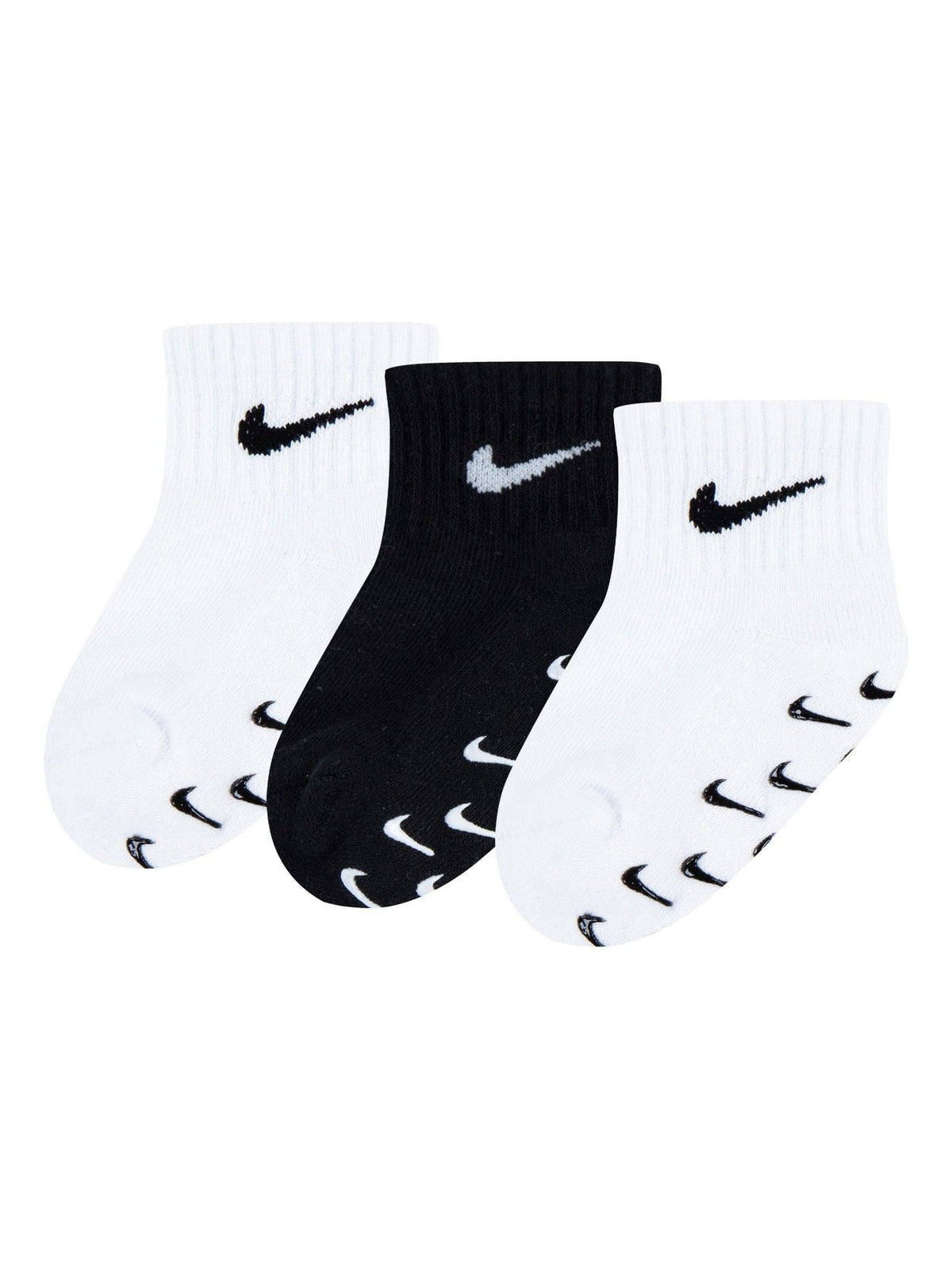 Nike White Infant Gripper Socks 3 Pack