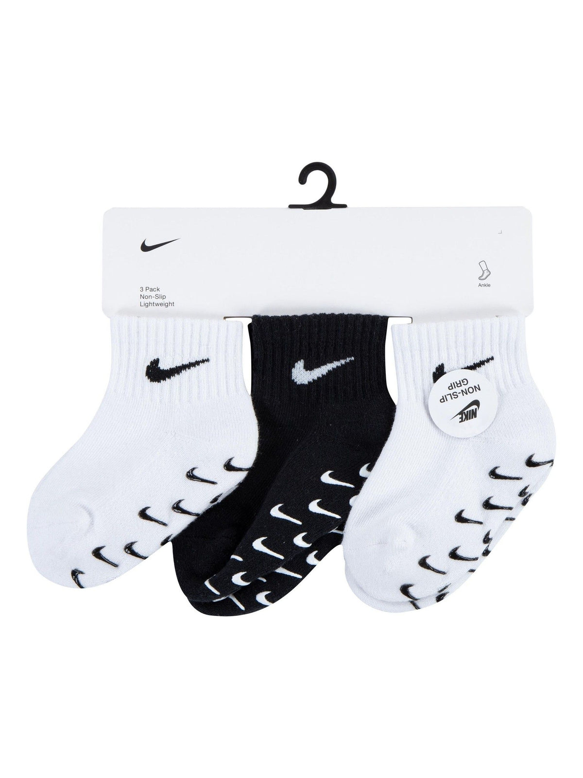 Nike White Infant Gripper Socks 3 Pack