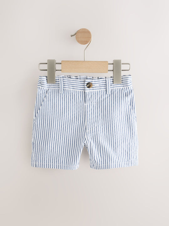 Navy/Stone/Ticking Stripe Chinos Shorts 3 Pack (3mths-7yrs)