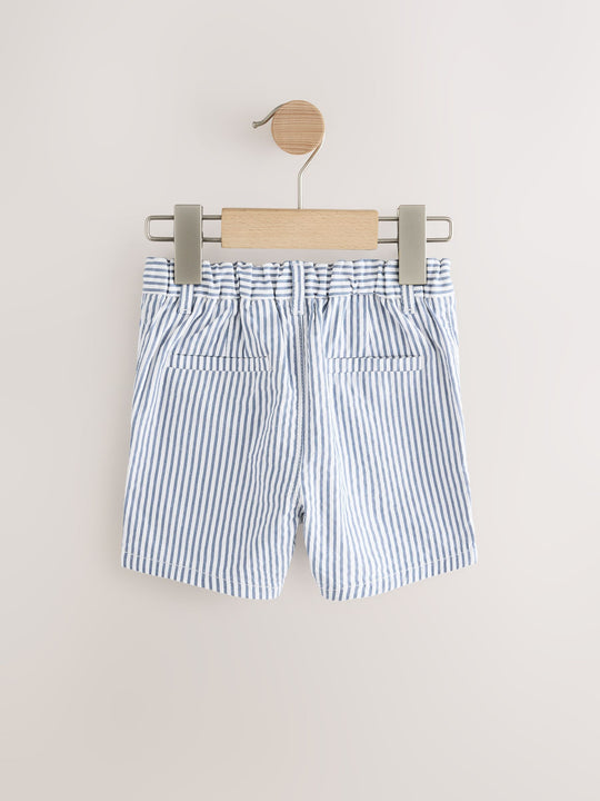 Navy/Stone/Ticking Stripe Chinos Shorts 3 Pack (3mths-7yrs)