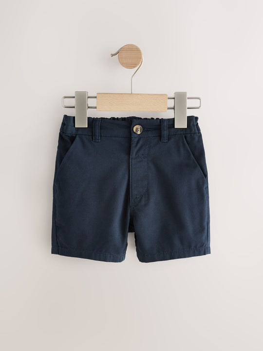 Navy/Stone/Ticking Stripe Chinos Shorts 3 Pack (3mths-7yrs)