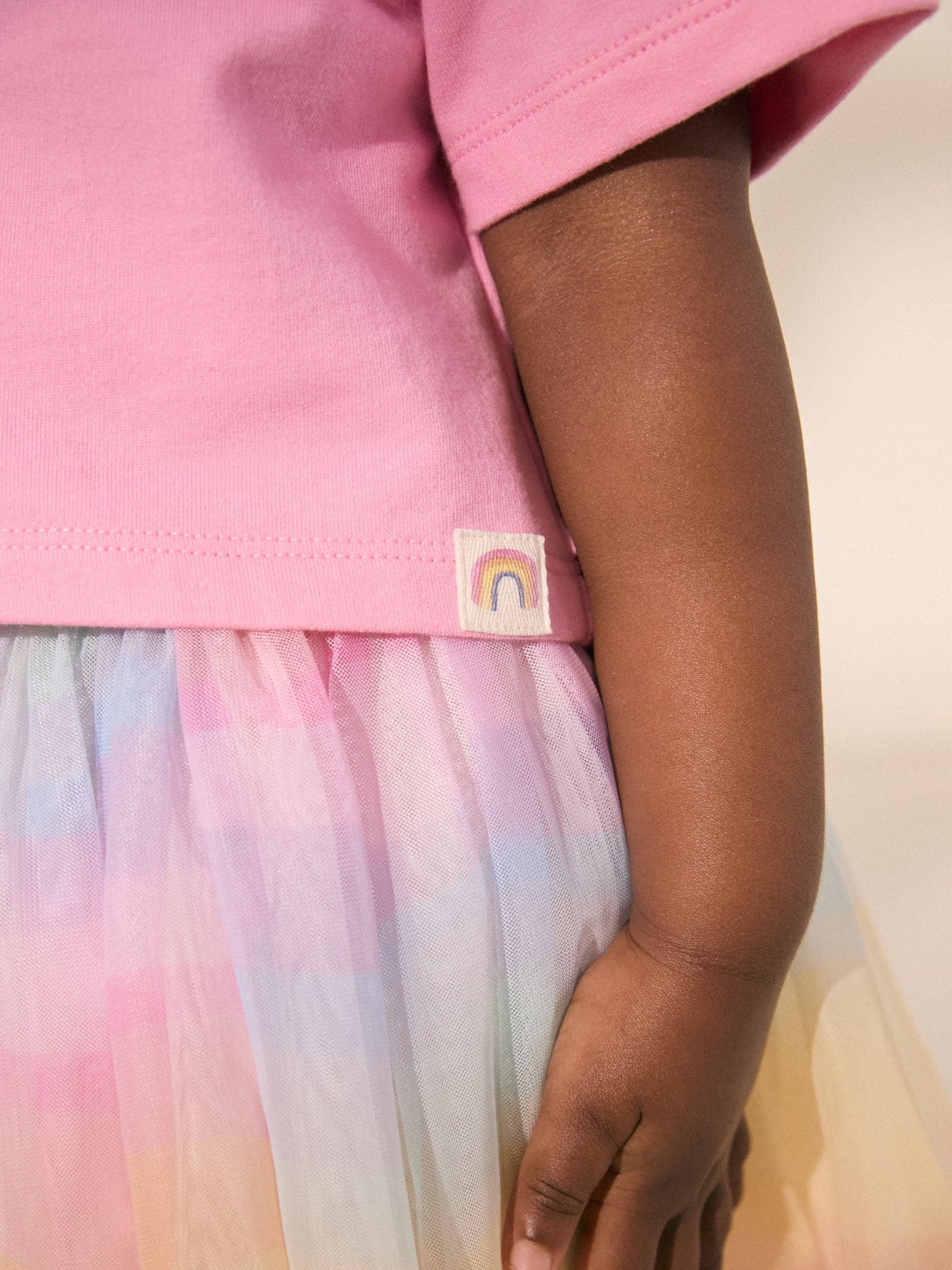 Rainbow/Pink Top and Tutu Skirt Set (3mths-7yrs)