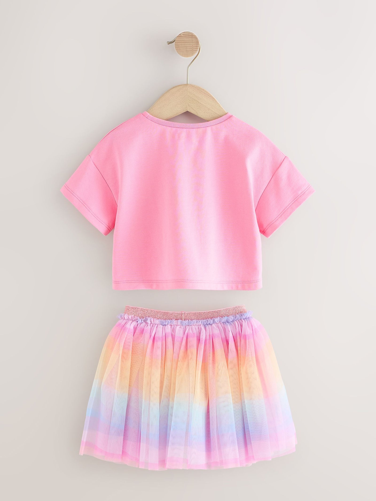 Rainbow/Pink Top and Tutu Skirt Set (3mths-7yrs)