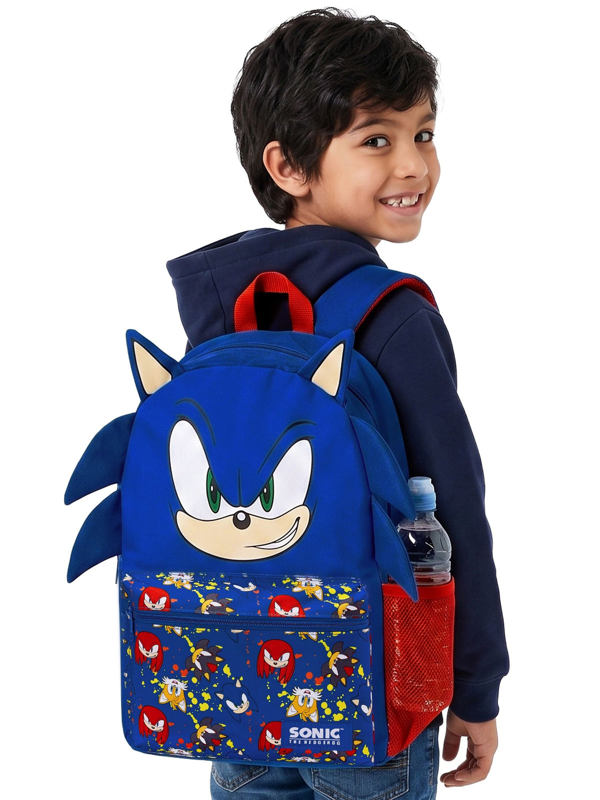 Character Blue Sonic The Hedgehog Backpack 3D Ears