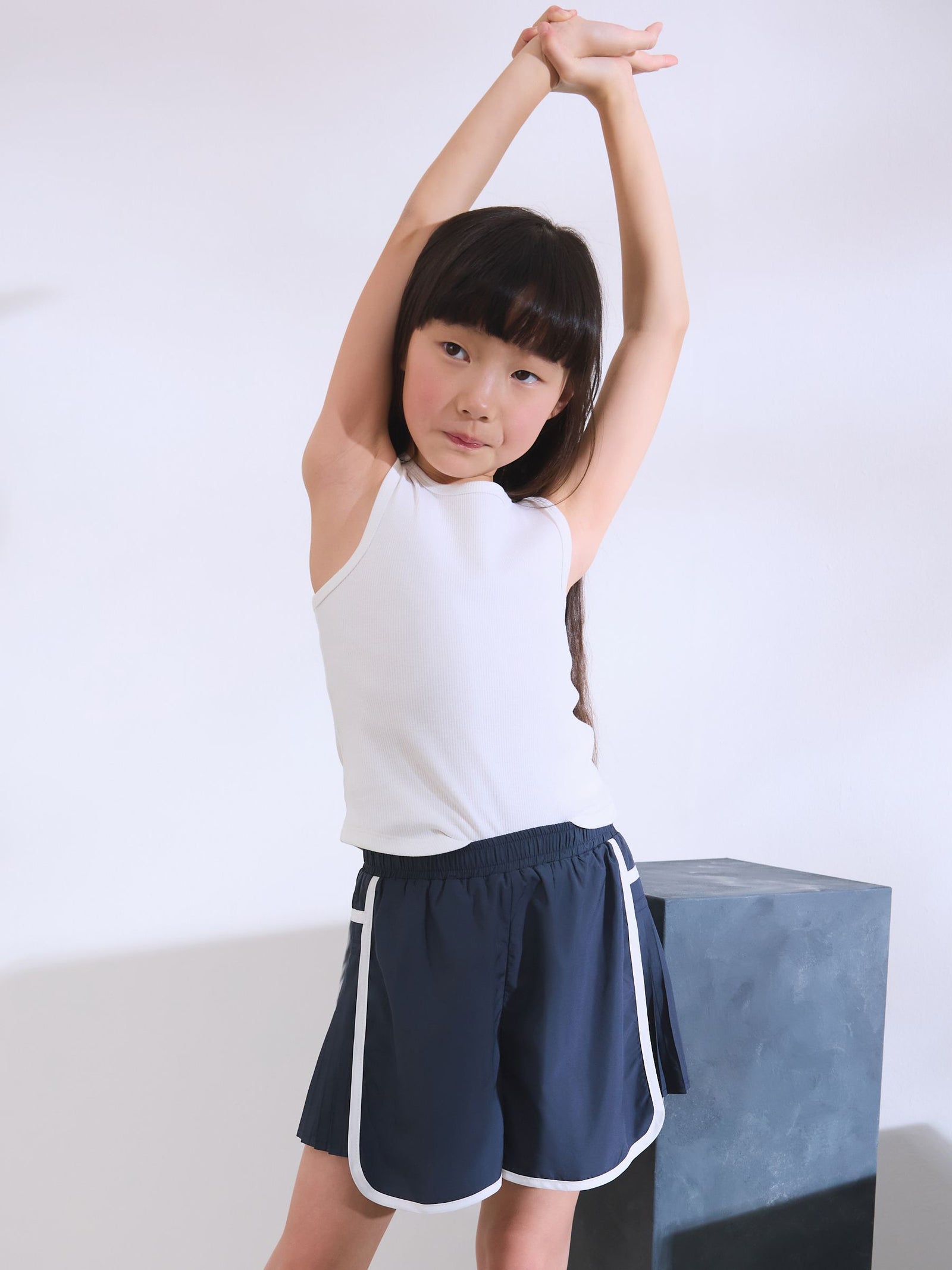 White Rib Vest (3-16yrs)