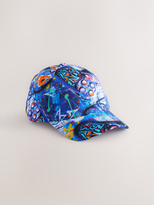 Grafitti Gamer 100% Cotton Baseball Cap Hat (1-16yrs)