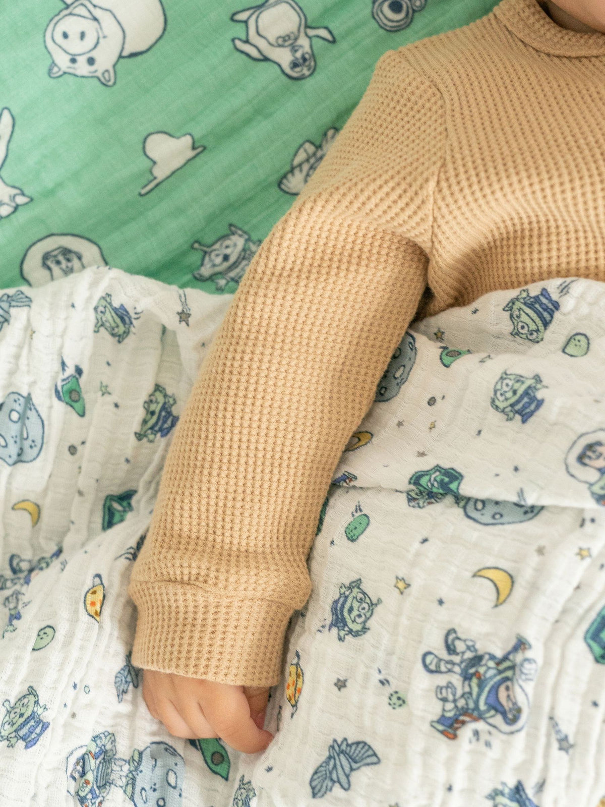 Aden + Anais White Essentials Cotton Muslin Blanket 4 Pack