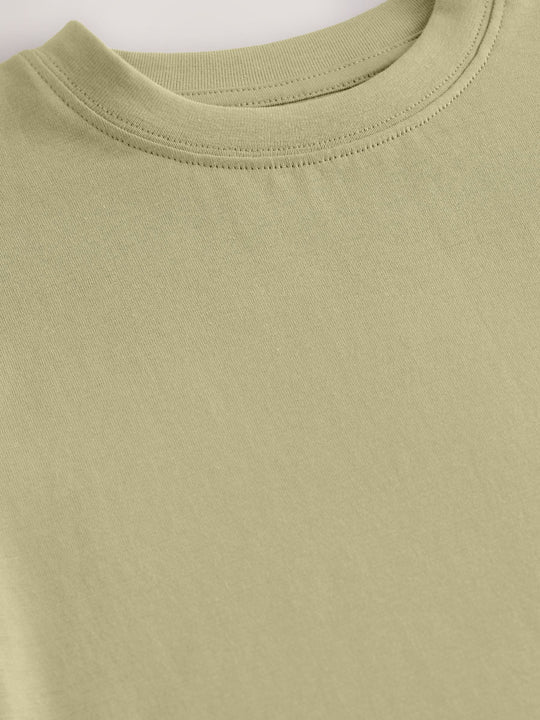 Khaki Green Regular Fit Short Sleeve T-Shirt (3-16yrs)