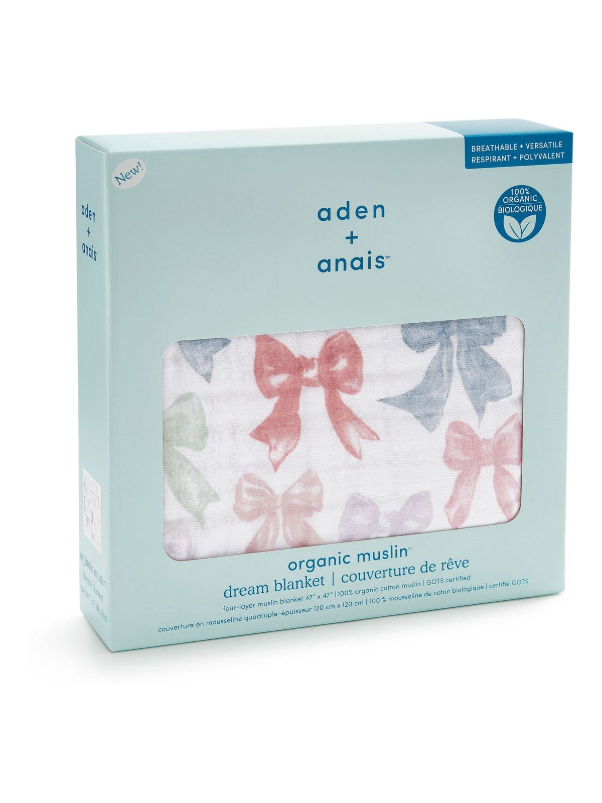 Aden + Anais White Dream Cotton Muslin Blanket
